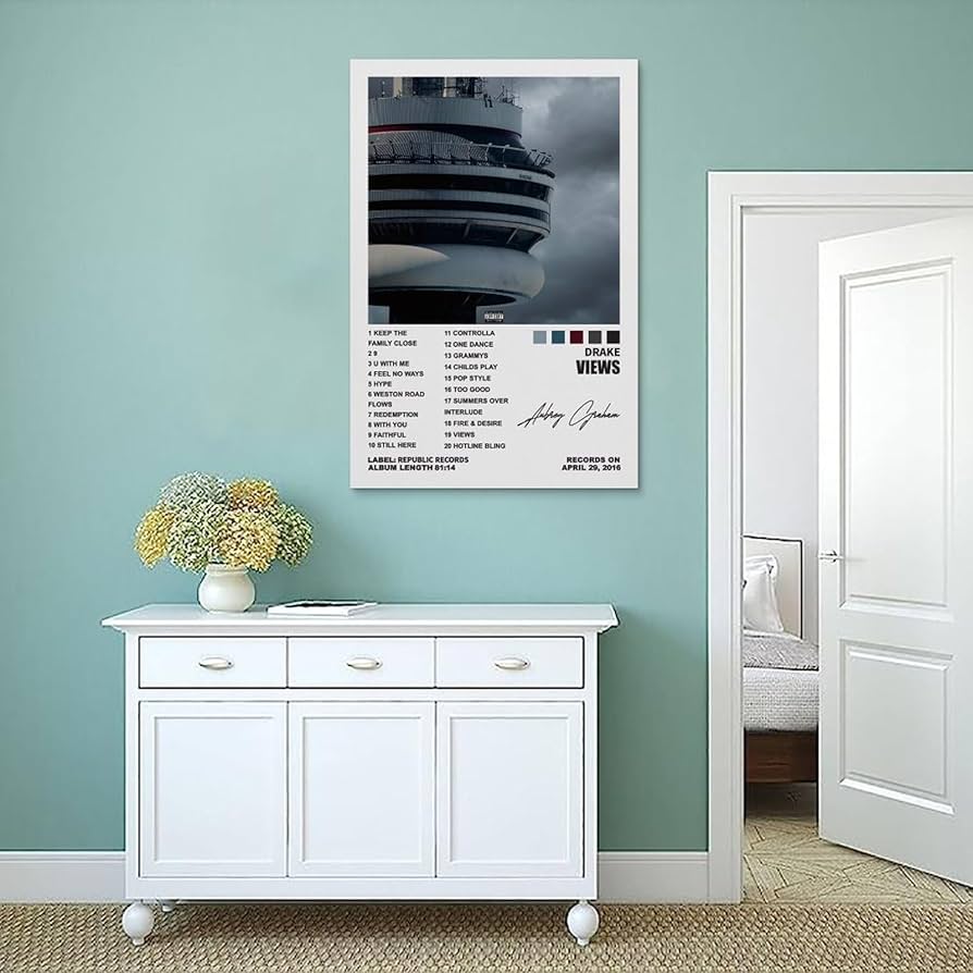 Amazon.co.jp: YELLOWV Drake Poster Views アルバム カバー